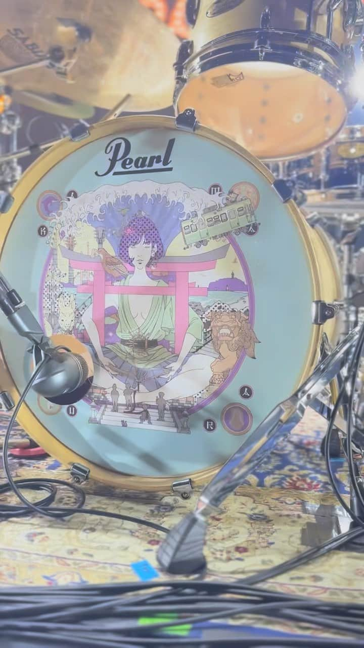 伊地知潔のインスタグラム：「#asiankungfugeneration  #サーフブンガクカマクラ  #中村佑介  #pearldrums」