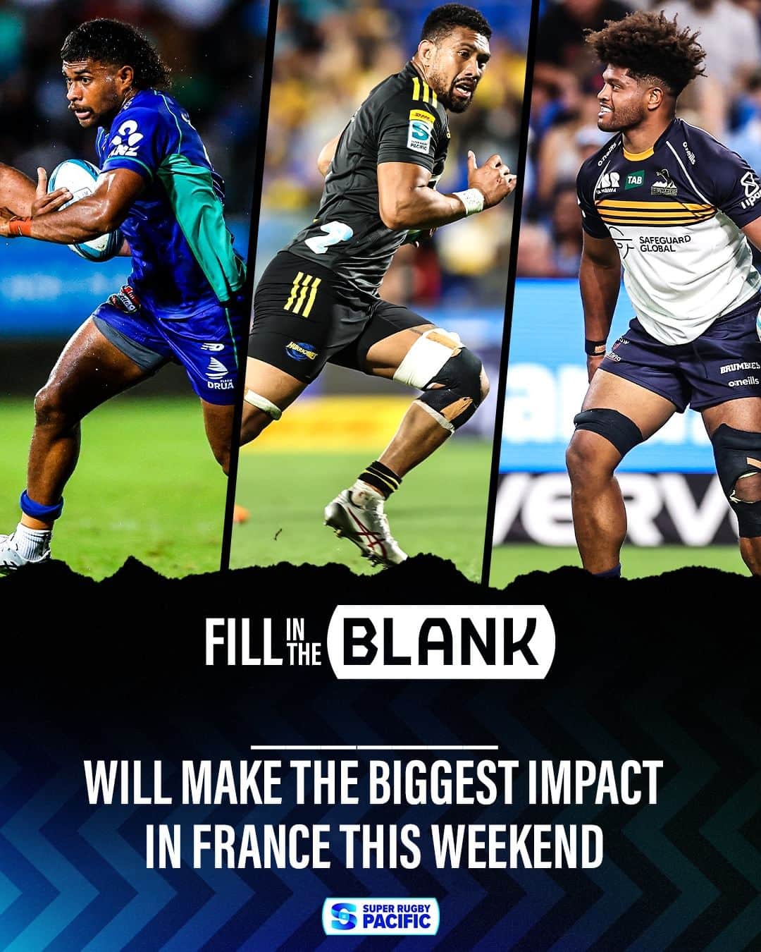 のインスタグラム：「#RWC2023 keeps on rollin'!  Which #SuperRugbyPacific player will make the biggest impact in France this weekend? 💭」