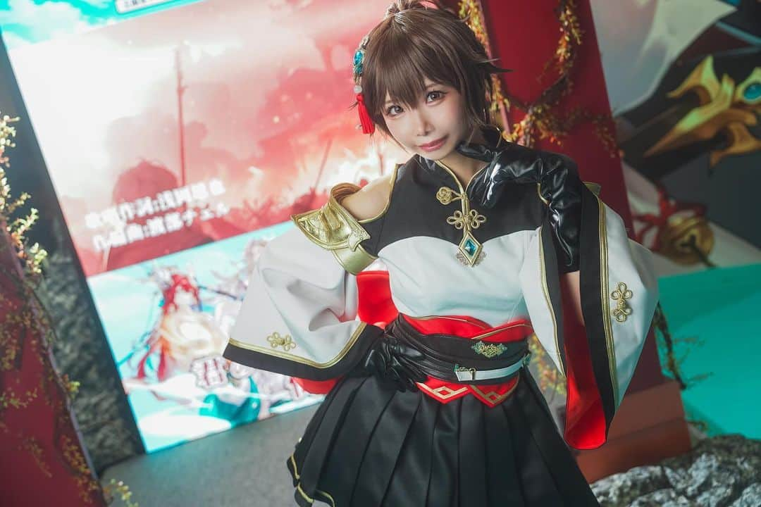 姫宮まほれのインスタグラム：「東京ゲームショウ2023💎 三国志アナザー  4日間 阿波羅テクノロジー 様 のブースに出演させていただきました✨   沢山撮影もありがとうございました！  #東京ゲームショウ #東京ゲームショウ2023 #三国another #TGS2023 #東京ゲームショウコンパニオン#コスプレイヤー #japanesecosplayer #tokyogameshow #gamecosplay #cosplayer  #角色扮演者 #游戏」