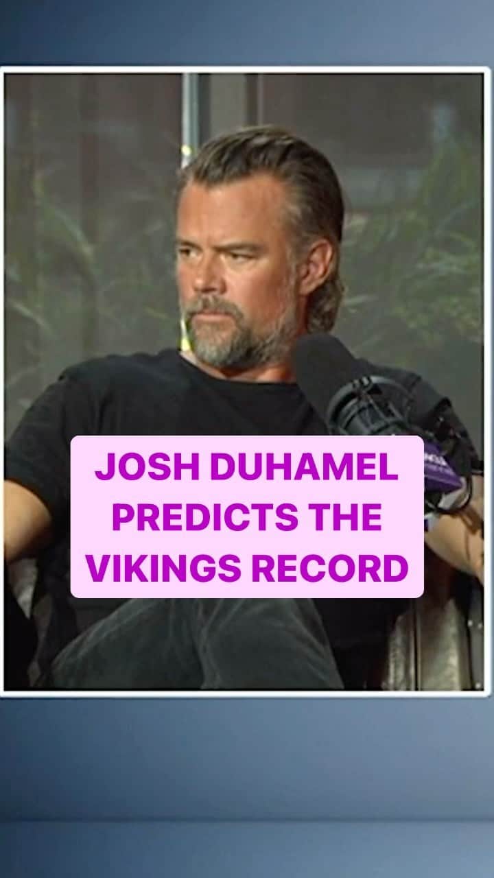 ジョシュ・デュアメルのインスタグラム：「@joshduhamel predicts how he thinks the rest of his @vikings season will go…  Check out “Buddy Games” every Thursday on CBS!」