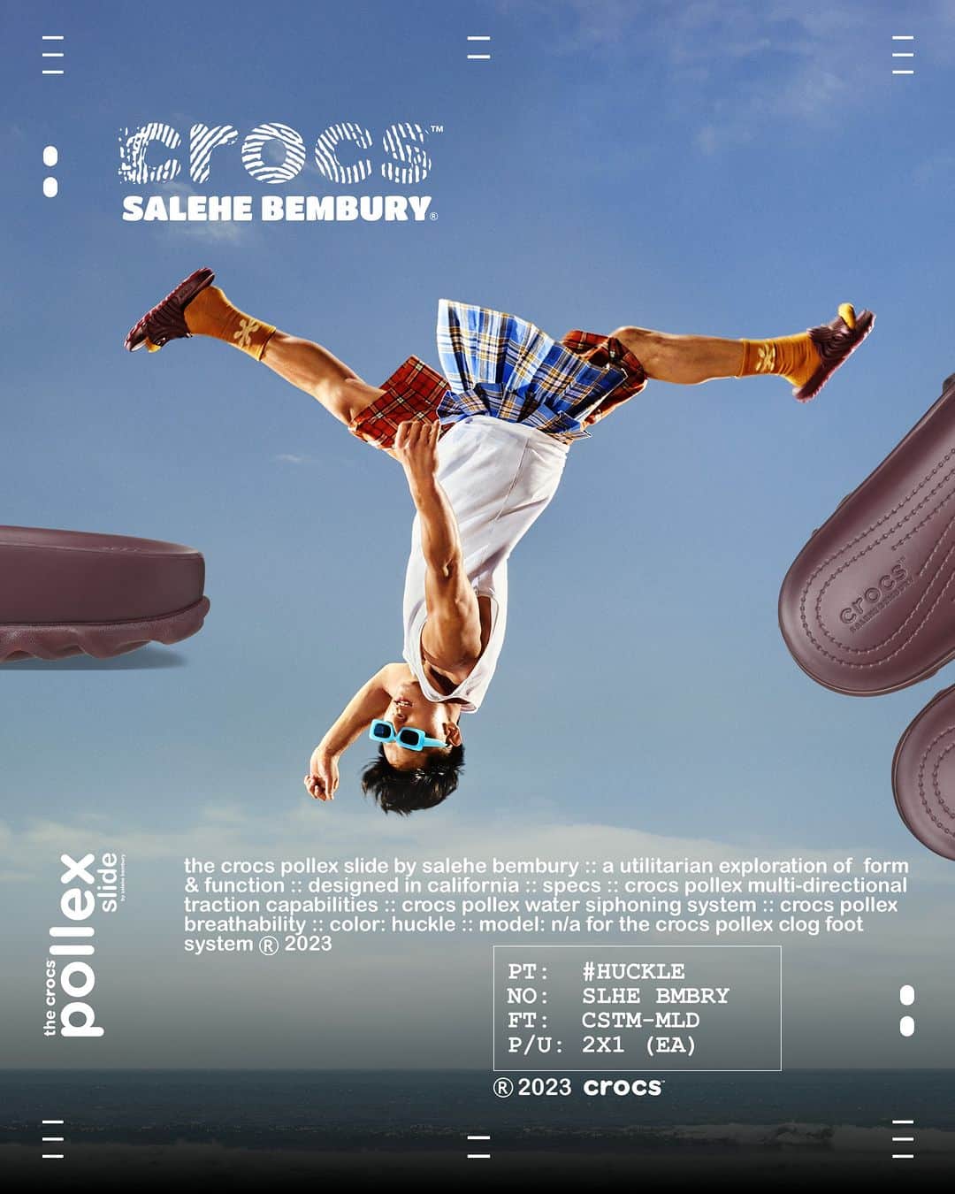 クロックス（crocs）さんのインスタグラム写真 - (クロックス（crocs）Instagram)「@salehebembury  ポレックス・スライド、新色Huckle登場」9月29日 10時25分 - crocsjp