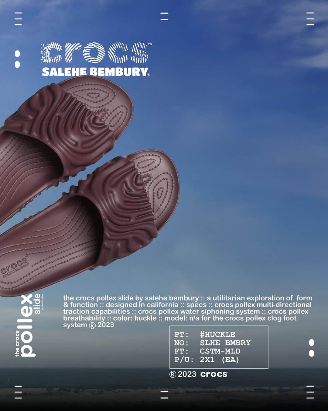 クロックス（crocs）さんのインスタグラム写真 - (クロックス（crocs）Instagram)「@salehebembury  ポレックス・スライド、新色Huckle登場」9月29日 10時25分 - crocsjp