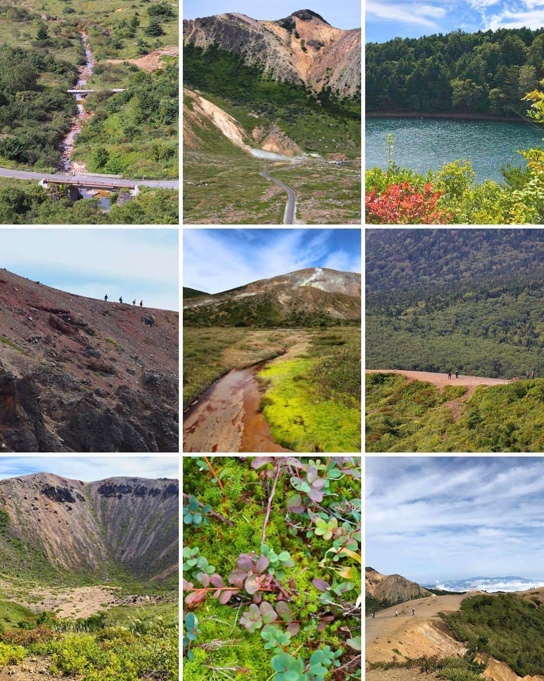 Rediscover Fukushimaさんのインスタグラム写真 - (Rediscover FukushimaInstagram)「Hike & climb in the heights of Fukushima City! ⛰️🚶☁️  The Bandai-Azuma Skyline is a sightseeing road that leads to Jododaira, which, at 1500 m high, is the starting point of four hiking routes.  ⛰️For a quick but exciting hike, take the popular route to the crater of Mt. Azuma Kofuji, which takes just 20 minutes. Walking around the entire crater usually takes about an hour, but you will be rewarded with stunning views. Do not forget to bring warm clothing and hold onto your belongings as it can get very windy at the peak!  ⛰️ For a more challenging hike, try the Mt. Issaikyo & the Witch's Eye route, which takes around 3 hours or more both ways. Be aware of the gas levels though, since Mt. Issaikyo  is an active volcano!  There's also the Kamanuma Pond route, which only takes about 2 hours both ways. The Jododaira Visitor's Center Walking Course is the easiest and fastest, as it takes only about 20 minutes and is mostly flat. 🙌  ⚠️ When hiking in this area, don't forget to come prepared with warm clothing and comfortable shoes as the temperatures are lower than in the city center and there are strong winds.  🗓️🍁The peak for autumn foliage viewing is expected to be between mid to late October in this area. Only a few weeks to go!  💬 Have you ever been here? Would you like to go? Let us know in the comments, and don’t forget to save this post for your next visit!  #visitfukushima #fukushima #jododaira #mtazuma #azumakofuji #visitjapanjp #visitjapanus #visitjapanca #visitjapanes #autumnhikes #beautifuljapan #beautifuldestinations #hikingjapan #mountains #beautifulmountains #autumninjapan #autumn #tohoku #tohokucamerafan #jrpass #japantravel #travelphotography #photooftheday #discover_fukushima #tohokutourism」9月29日 10時52分 - rediscoverfukushima