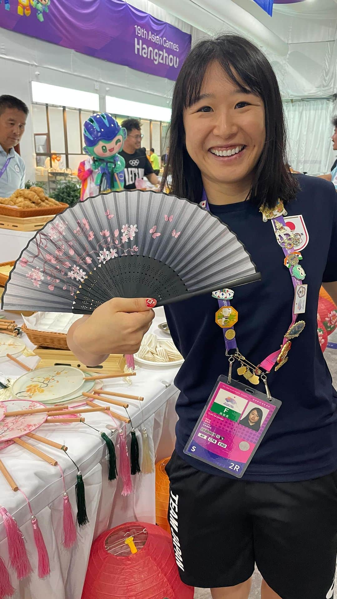 梶原悠未のインスタグラム：「アジア大会 サブ選手村での生活💖 今日は最終日オムニアム行ってきます🚴‍♀️  #cycling #olympics #athlete #sports #asiangames #teamjapan #がんばれニッポン #自転車 #サイクリング #HangzhouAsianGames #杭州アジア大会 #中国 #TEAMYumi #梶原悠未 #選手村 #文化 #交流 #国際」