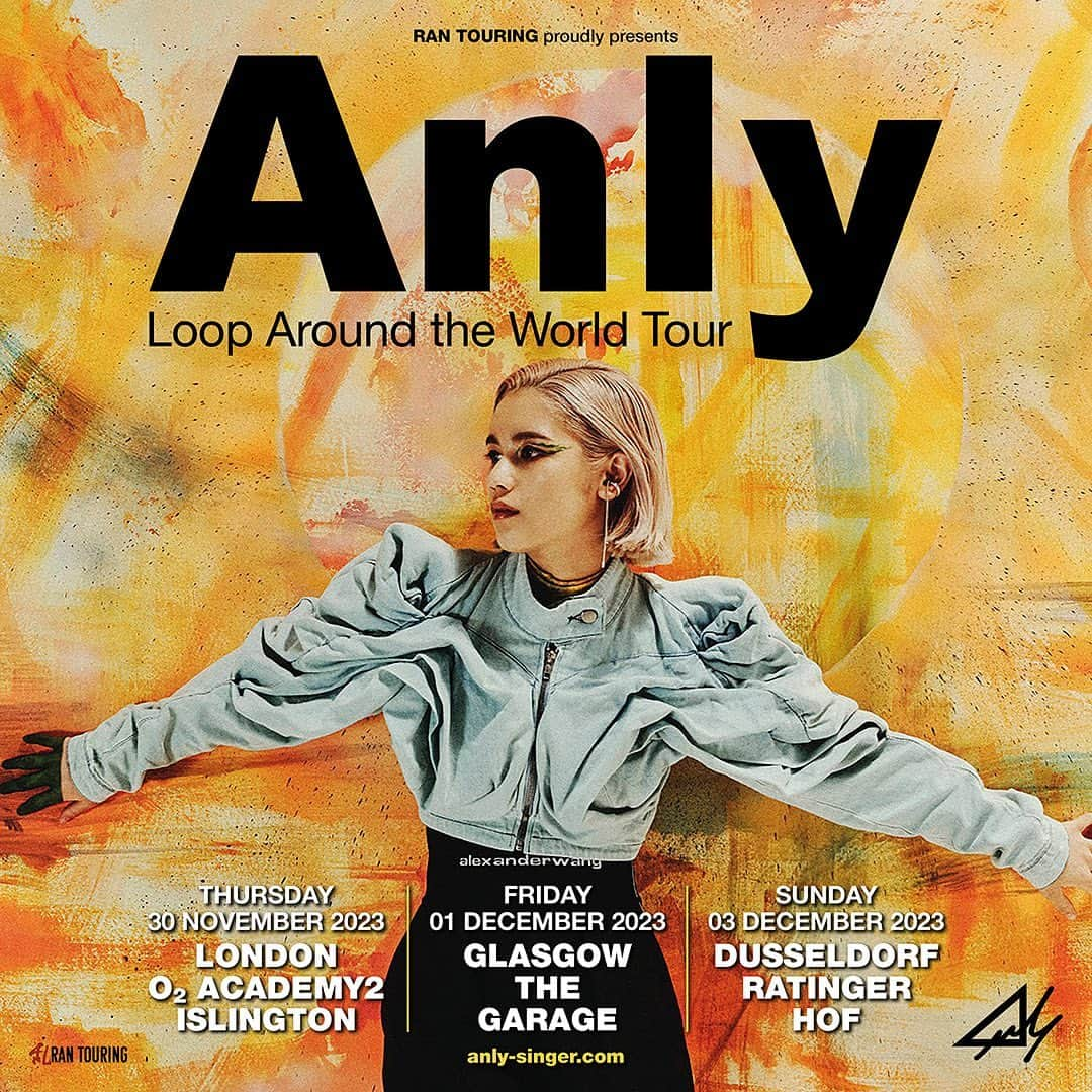 Anlyさんのインスタグラム写真 - (AnlyInstagram)「Anly “Loop Around the World”   【 LONDON 】 Thursday 30 November O2 Academy2 Islington @o2acadislington  Doors 7.00pm  【 GLASGOW 】 Friday 1 December The Garage (Attic) @thegarageglasgow  Doors 7.30pm  【 DUSSELDORF 】 Sunday 3 December Ratinger Hof  Doors 7.00  Check my bio!!! I will be performing with loop pedals!!!  ======  自分が好きな音楽が生まれた街で ワンマンライブできるとか 人生はファンタジーですな 大感謝🙏  ======」9月29日 11時18分 - anly_singer