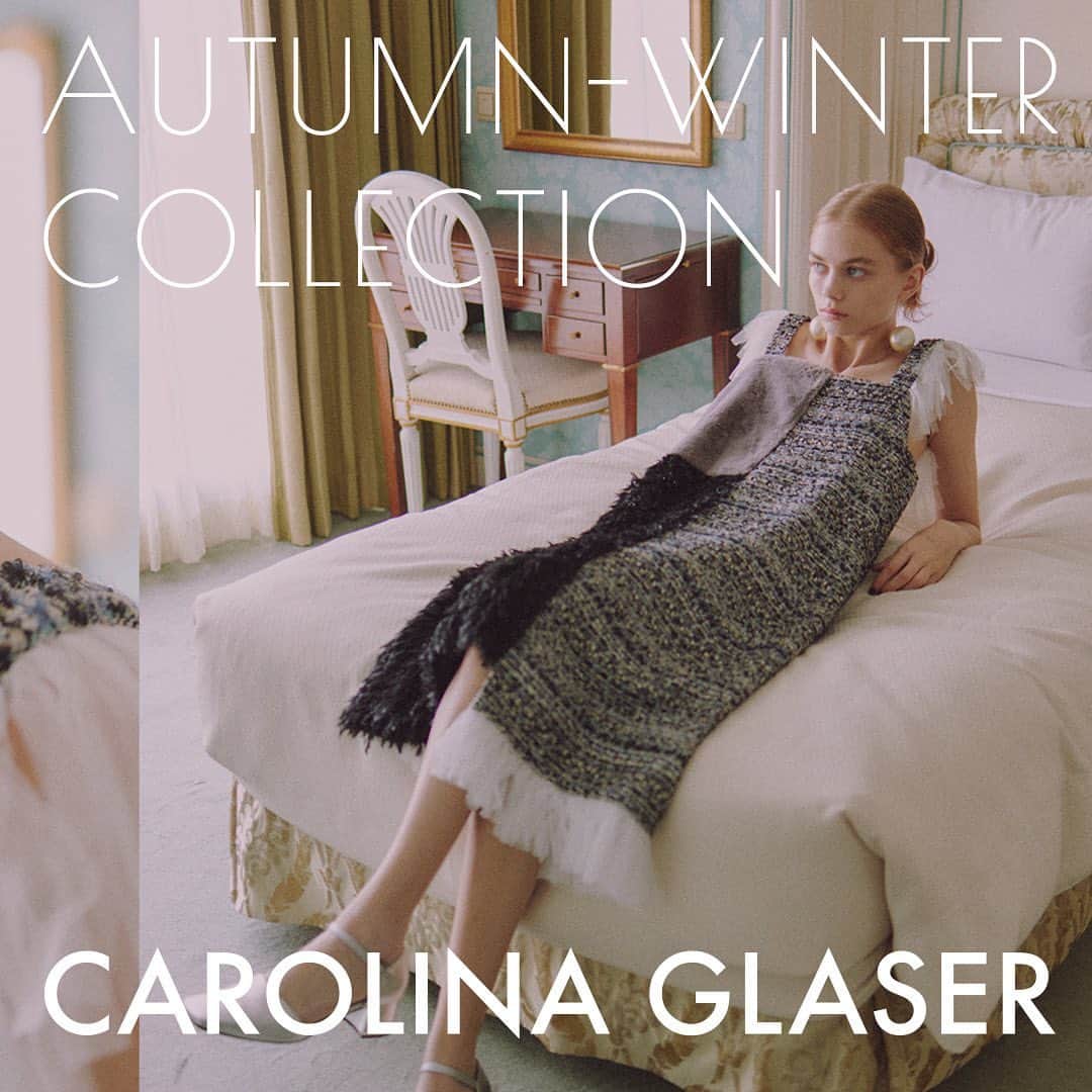 カロリナグレイサーバイシェリールのインスタグラム：「. CAROLINA GLASER 2023-24 AUTUMN & WINTER COLLECTION 🎀  一瞬一瞬、秋の風を感じながら ファッションを楽しむ季節。 誰からも愛される、親しみやすさと可愛さに包まれて。  〈CAROLINA GLASER〉は 毎日着たいと思える服であふれています。 この季節、お気に入りの一着を手に入れよう！  ____________  Photography： @airguitar_junjun Stylist： @kotomishibahara  Hair&Make： @momijisaito  Model：Nastya T (WIZARD models) ____________  #carolinaglaser #beams #autumn #autumnfashion #winter #winterfashion #カロリナグレイサー #ビームス #大人可愛い」