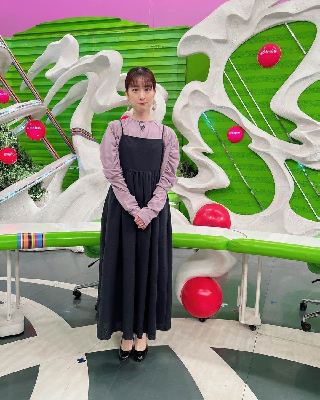 【公式】『ノンストップ！』のインスタグラム：「・ 今週もありがとうございました☺︎   #三上真奈 @mana.mikami47  #衣装」