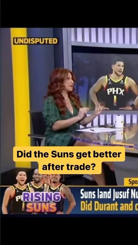 レイチェル・ニコルズのインスタグラム：「Did the #Suns get better with yesterday’s trade? The answer is a (slightly complicated) yes.」