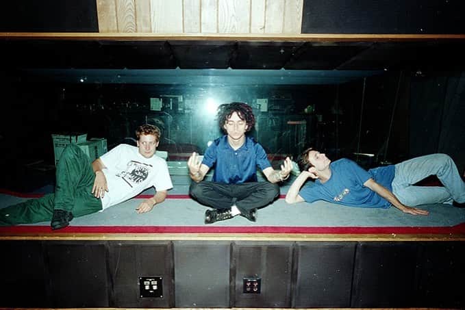 トレ・クールのインスタグラム：「30 years ago these youngsters threw down the album Dookie on 2 inch analog tape.  Today the re-release (30th anniversary deluxe edition) 6 record set is finally out. This rare photo is from Fantasy recording studio in Berkeley California during the tracking process.  I hope you all love the outtakes, demos and live versions as much as we do.  #dookie」