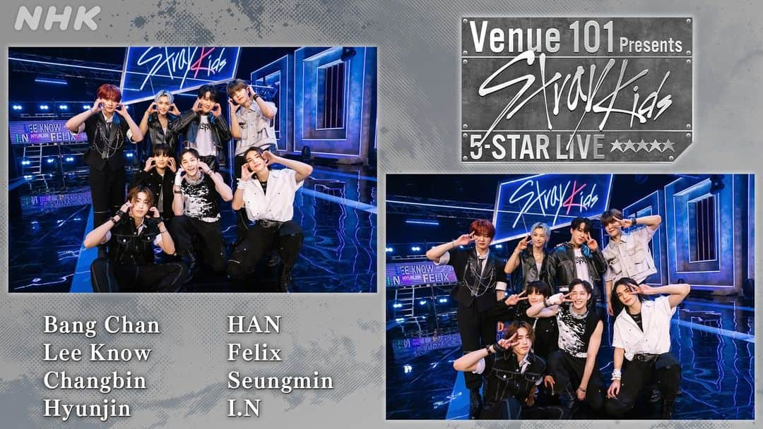 NHK「シブヤノオト」さんのインスタグラム写真 - (NHK「シブヤノオト」Instagram)「#Venue101 Presents #StrayKids 5-STAR LIVE ⭐⭐⭐⭐⭐  #STAY のみなさんの リクエストにおこたえして #ほっぺハートポーズ💗 #ウインクピースポーズ😉✌ の写真も公開❣  #スキズ #バンチャン🐺 #リノ🐰 #チャンビン🐖🐇 #ヒョンジン🥟 #ハン🐿 #フィリックス🐥 #スンミン 🐶 #アイエン🦊」9月30日 12時00分 - nhk_venue101