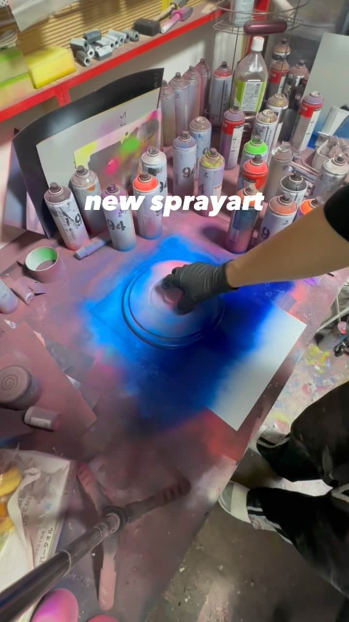 木村昴のインスタグラム：「#sprayart #スプレーアート」