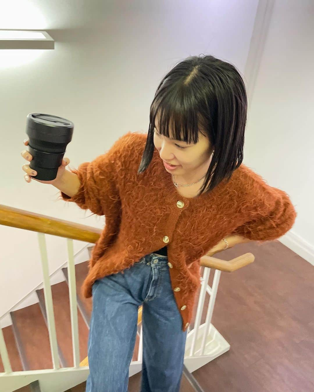 kanetaka ayaさんのインスタグラム写真 - (kanetaka ayaInstagram)「・ ・ @stojo_japan   毎日2.3杯のんじゃうのでついに購入☕️  ⇒@aya_kanetaka_ ♡ ---------------------------------- #ブラックコーデ#ママコーデ#30代コーデ #ungrid#ungrid_official #ungridコーデ」9月29日 23時12分 - aya_kanetaka_