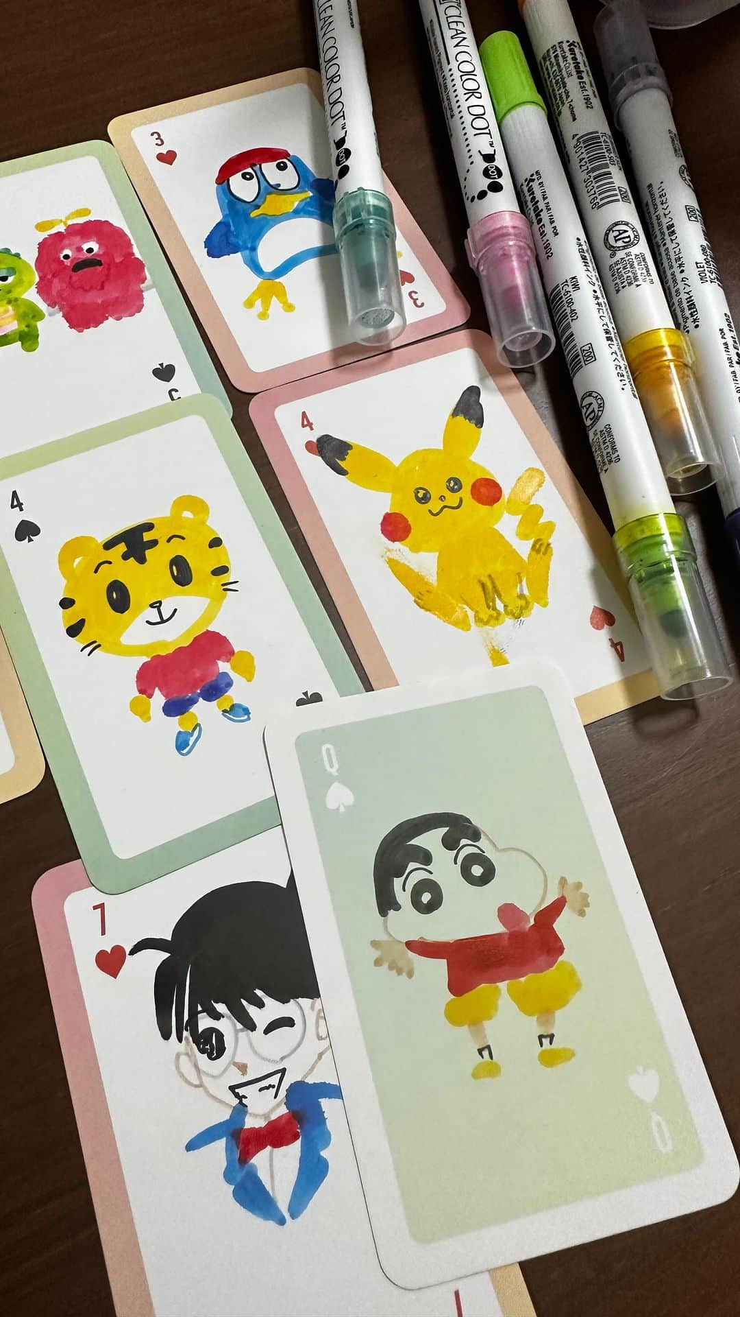 のインスタグラム：「わからないなりに本気で書いてみたキャラクターたち。 ドットペン可能性すごすぎやわ♥︎」