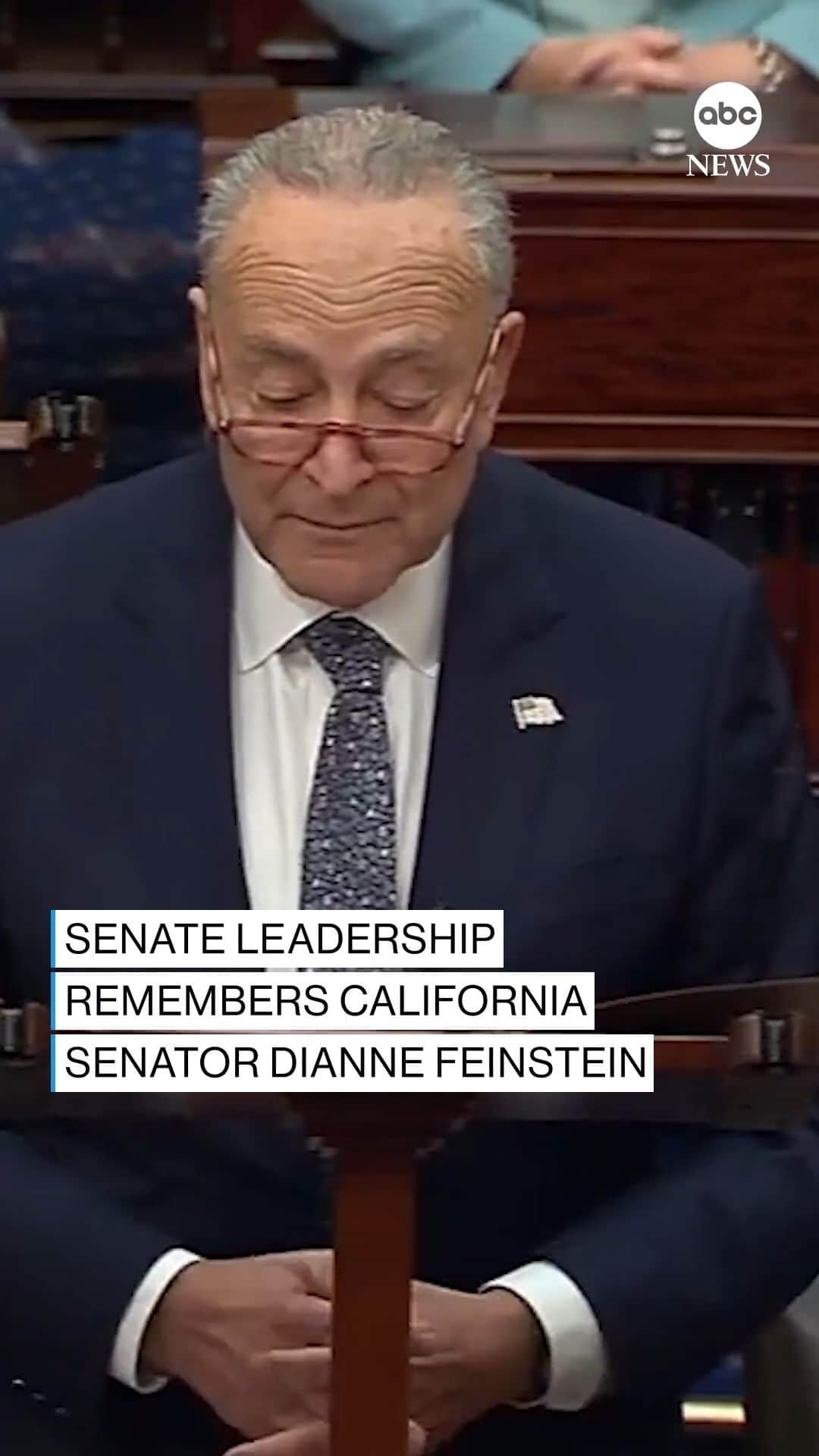 ABC Newsのインスタグラム：「"Senator Dianne Feinstein was one of the most amazing people who ever graced the Senate, who ever graced the country."  Sens. Chuck Schumer and Mitch McConnell take to the floor of the Senate to remember Sen. Dianne Feinstein's life and legacy. MORE AT LINK IN BIO.」