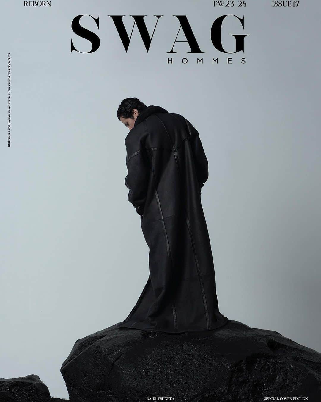 millennium paradeのインスタグラム：「SWAG HOMMES ISSUE17 SPECIAL COVER EDITION  @swag.hommes  @ysl  @daikitsuneta   Photography:@tomoyuki_kawakami Styling:@tsuyoshikurata Hair&Make:@masayoshiokudaira」