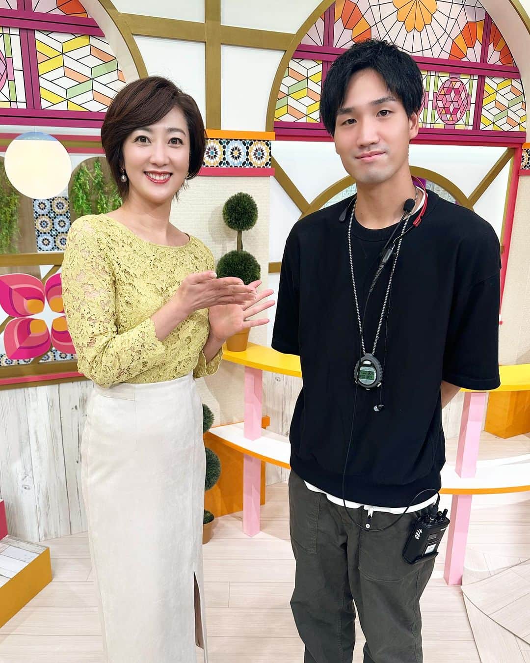 のインスタグラム：「「タダイマ！」を支えてくれていたAD堺くん、今日で卒業です。新たなチャレンジ頑張ってほしいものです。」