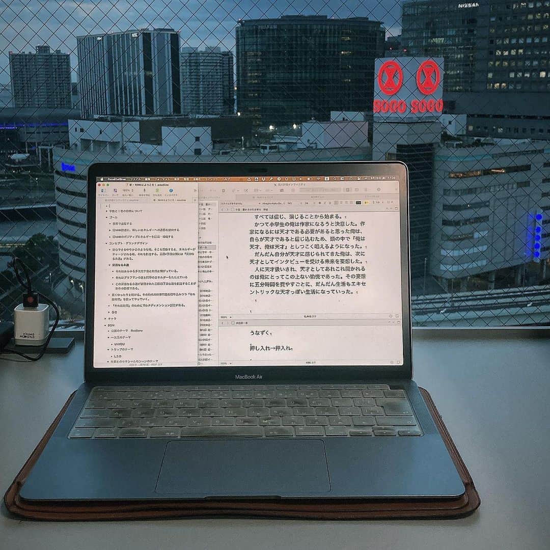 滝本竜彦のインスタグラム：「今日も小説書くよー」