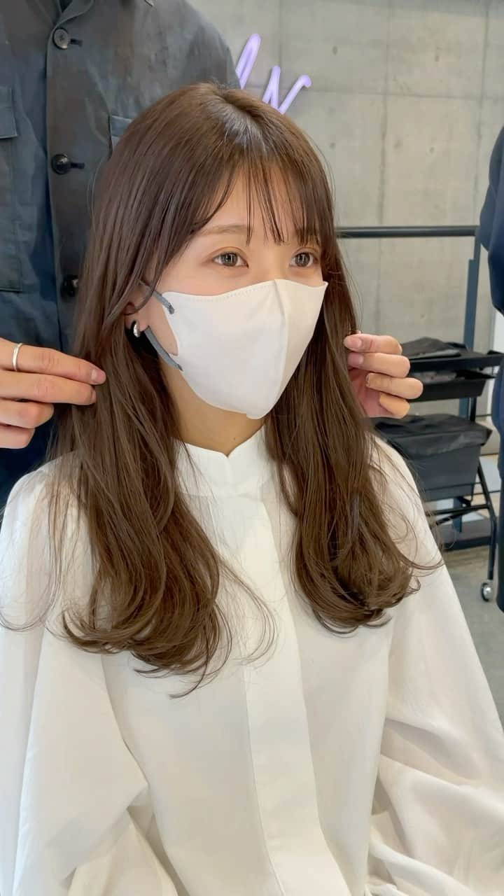 吉田達弥のインスタグラム：「前髪カット✂︎ 月1メンテナンス✨  #前髪カット　#シースルーバング　#レイヤーカット」