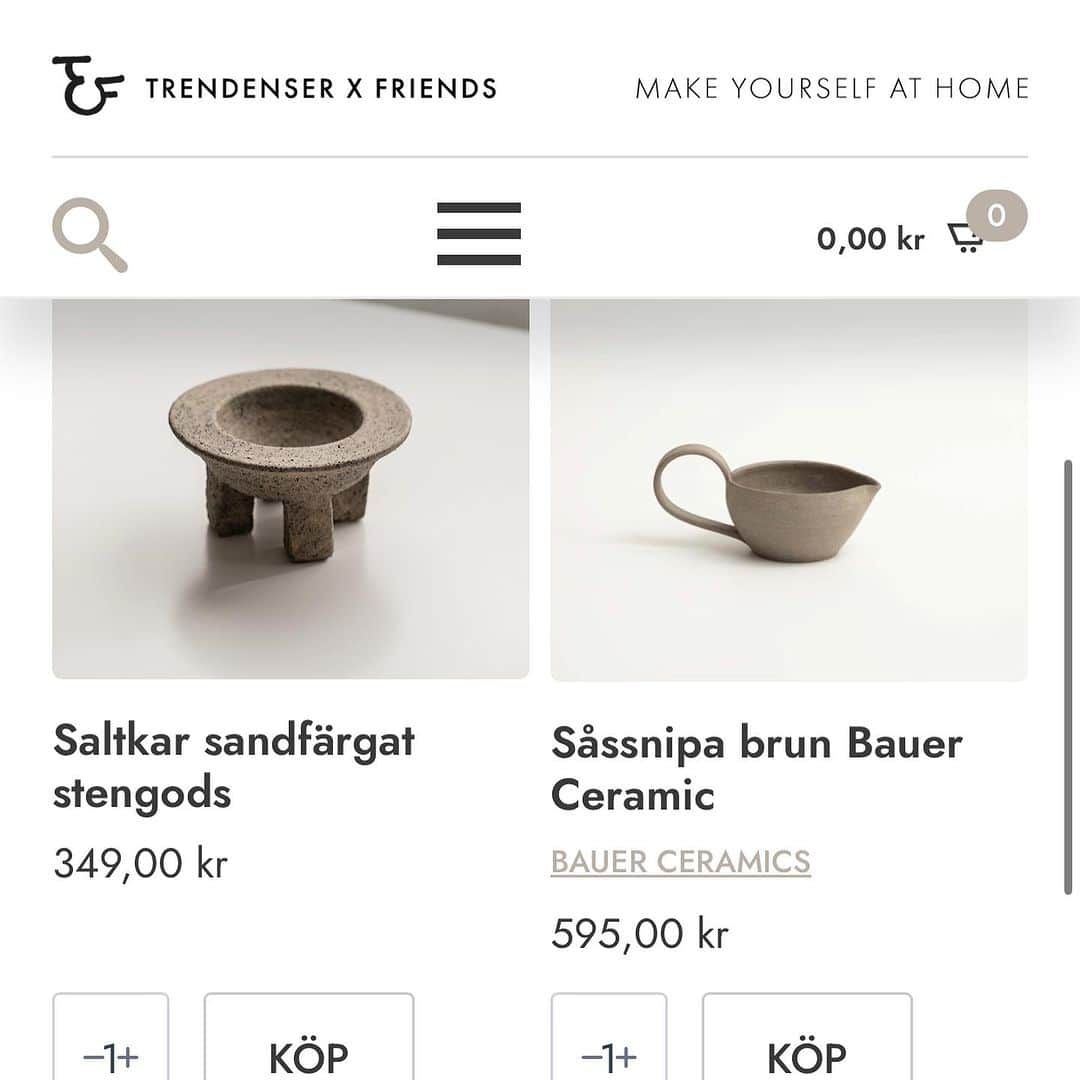 Frida Ramstedtのインスタグラム：「REKLAM   Äntligen är vi igång med @trendenserandfriends webbshop där vi kommer att lyfta nya formgivare och sälja utvalda produkter från både up and coming och etablerade företag som delar våra värderingar.   Allt noga utvalt av @trendenser   Obs! Det finns inte så många av varje produkt i lager - så hittar du något du gillar, vänta inte med att slå till.   Stor tack till Area81, @_nomonostudio, Björntech och @replyredovisningrevision som har hjälpt oss med allt arbete som krävs för att sjösätta detta. Och tack till @krickelin för din hjälpsamhet och alla tips på kontakter. Ovärderligt 💞  #inredning #inreda #inredare #scandinaviandesign #inredningsbutik #trendenser」