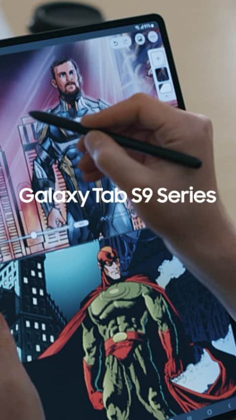 Samsung Mobileのインスタグラム：「Enjoy the impeccable responsiveness of the S Pen on the #GalaxyTabS9 Series. See great. Be great.  Learn more: samsung.com」