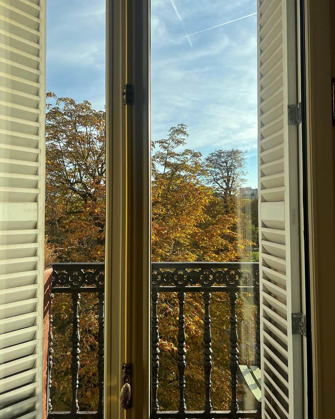 アンナ・アンドレスさんのインスタグラム写真 - (アンナ・アンドレスInstagram)「The chestnut trees outside the window are already yellow, but still...25 degrees! Hello October.😅」9月29日 19時10分 - ann.andres