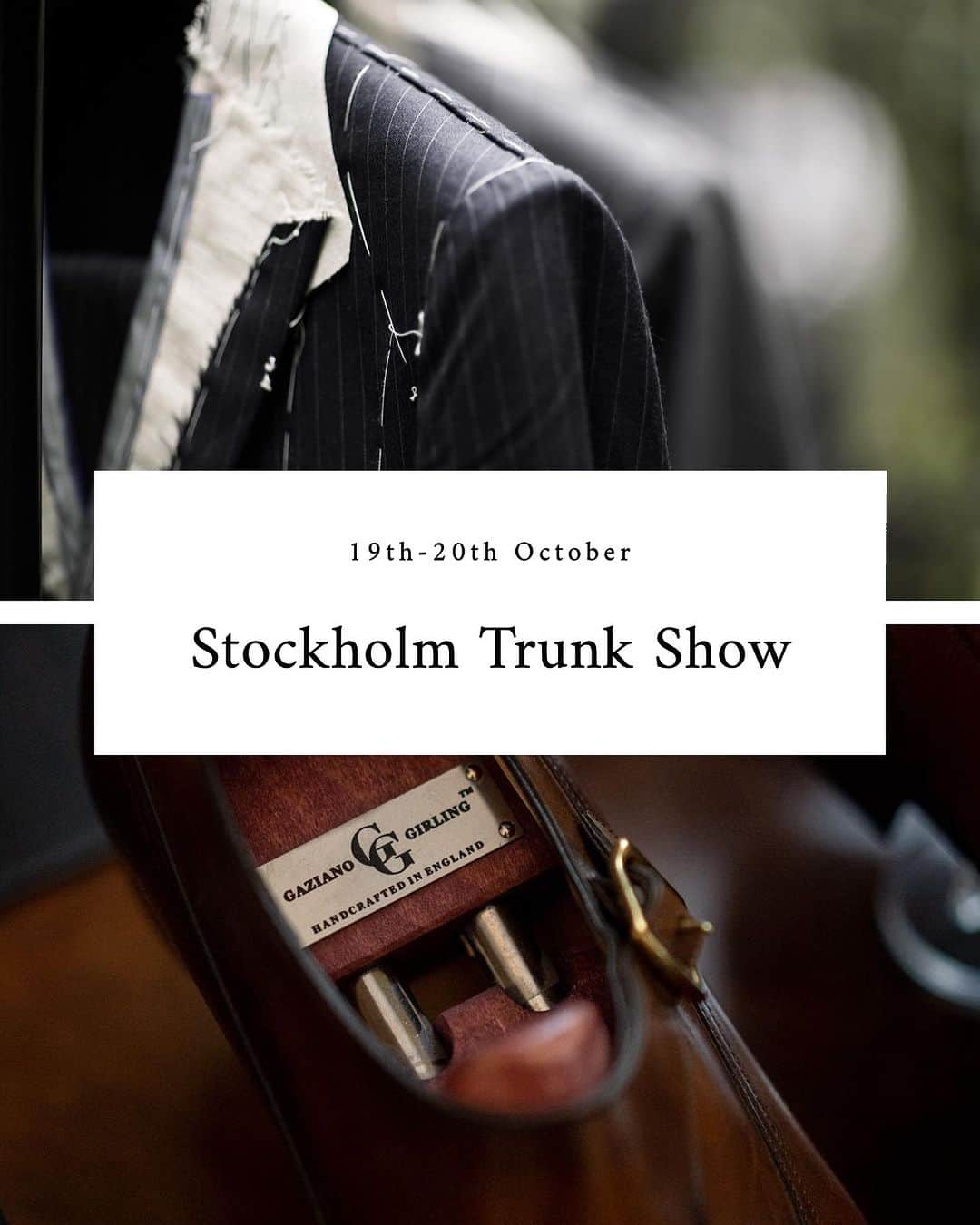 ガジアーノ&ガーリングのインスタグラム：「We are heading north to the beautiful city of Stockholm, Sweden.  We will be showcasing the best of Gaziano & Girling at the most illustrious tailoring house in Sweden: Götrich & Co.  The bespoke tailoring tradition in the Götrich family dates back to 1730 and they have been one of the most distinguished tailoring houses in Sweden for centuries.   Their archives date back to the 1800's and includes royalty, aristocracy, politicians, business men, and cultural figure heads.  To book your appointment or for any other information email Simon (simon@gazianogirling.com)   Trunk Show Dates and Location  19th October 1-7pm 20th October 11am-4pm  Götrich & Co Humlegårdsgatan 19 114 46 Stockholm Sweden  @gotrichco @baronbags @cadandthedandy   #trunkshow #gazianogirling #gazianoandgirling #handmadeshoes #madeinengland #götrich #savilerow」