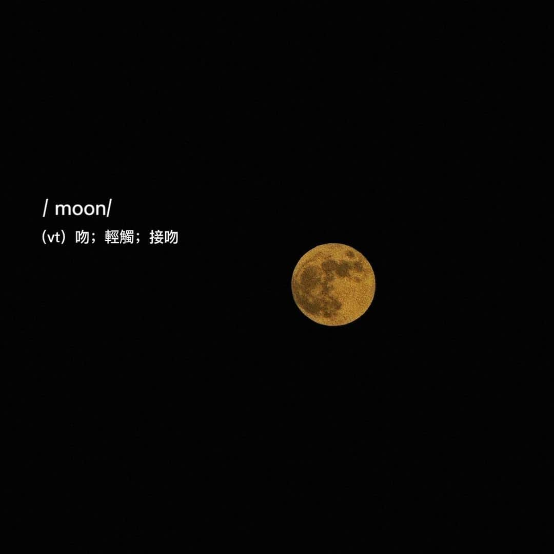 ウェイ・ルーシュエンのインスタグラム：「I love you from the moon and back.  #愛繞回來的時候沒有不見但你不見了」