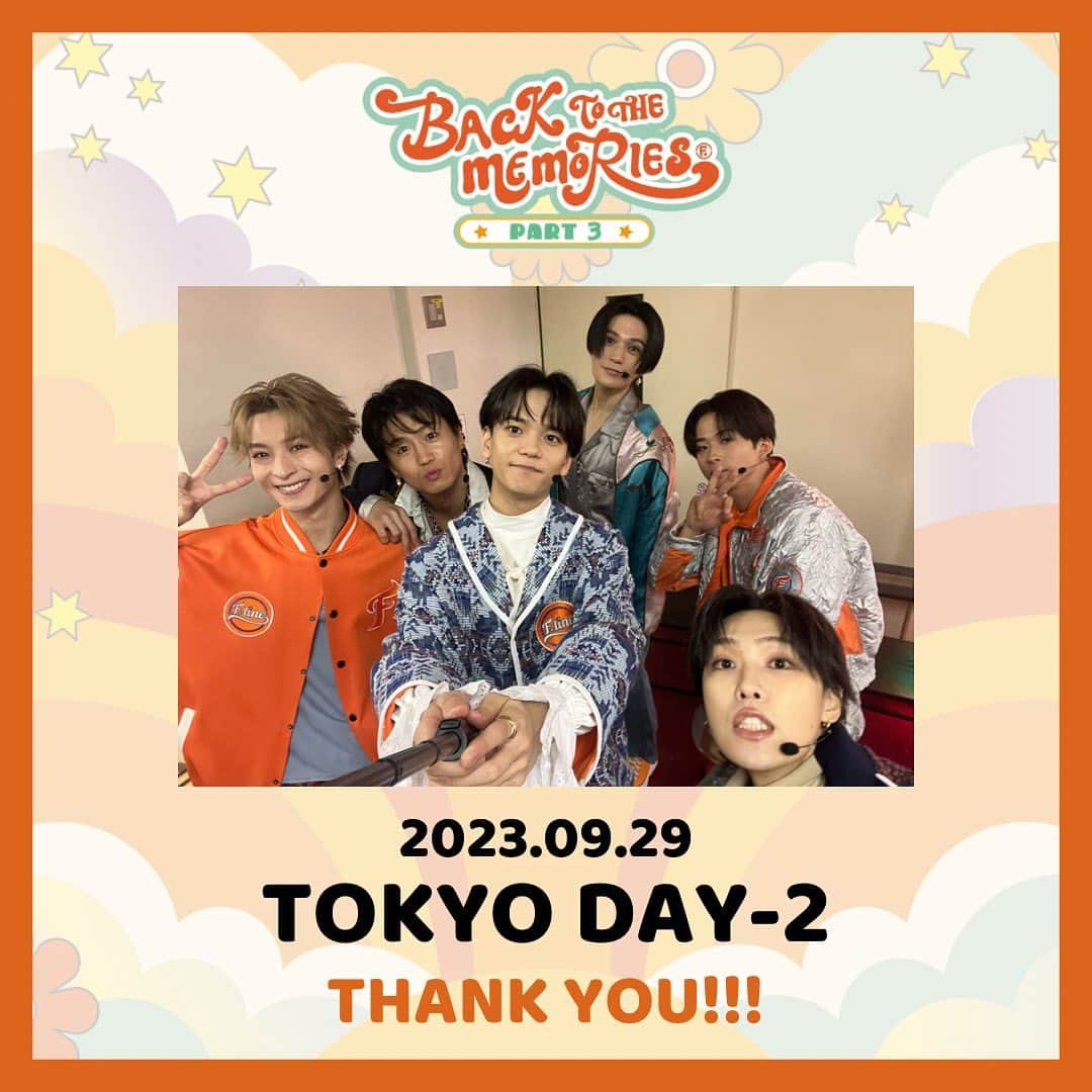 FANTASTICS from EXILE TRIBEのインスタグラム：「. BACK TO THE MEMORIES PART3 追加公演  TOKYO DAY-2🎪  #BTTM3 大千秋楽 会場にお越しくださった皆さま 配信でご覧くださった皆さま ありがとうございました！  #FANTASTICS  #FANTASTIC6  #BTTM」
