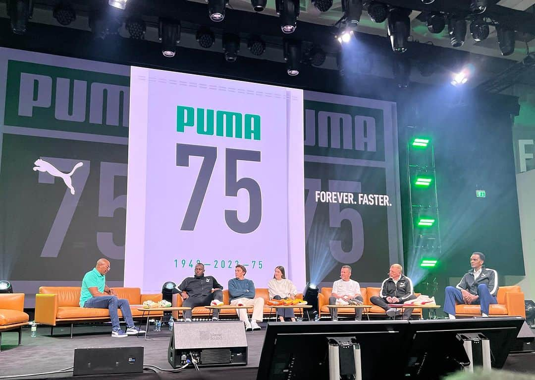 ローマン・ヴァイデンフェラーのインスタグラム：「75 Jahre Puma.  Coole Geburtstagsparty mit vielen Legenden und Botschaftern. Ich bin stolz, ein Teil der Puma Family zu sein. Forever Faster 🐾 !  #puma #75Jahre #ForeverFaster @puma @pumafootball」