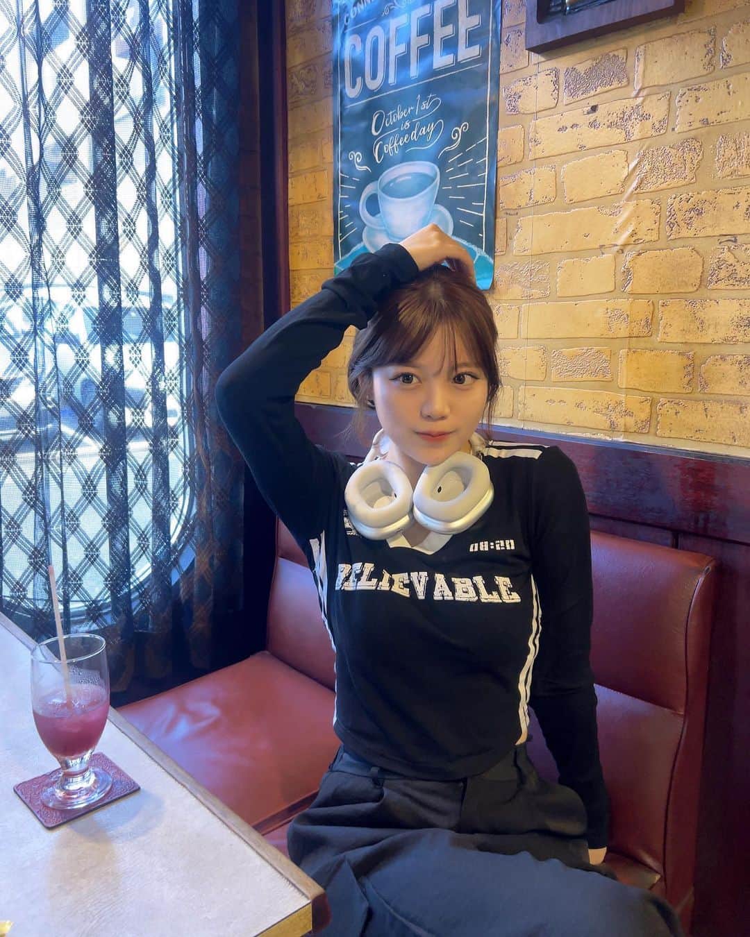 深結さんのインスタグラム写真 - (深結Instagram)「だいすきな友達と♡ 名古屋の喫茶店制覇したい^_^」9月29日 20時30分 - __ange02