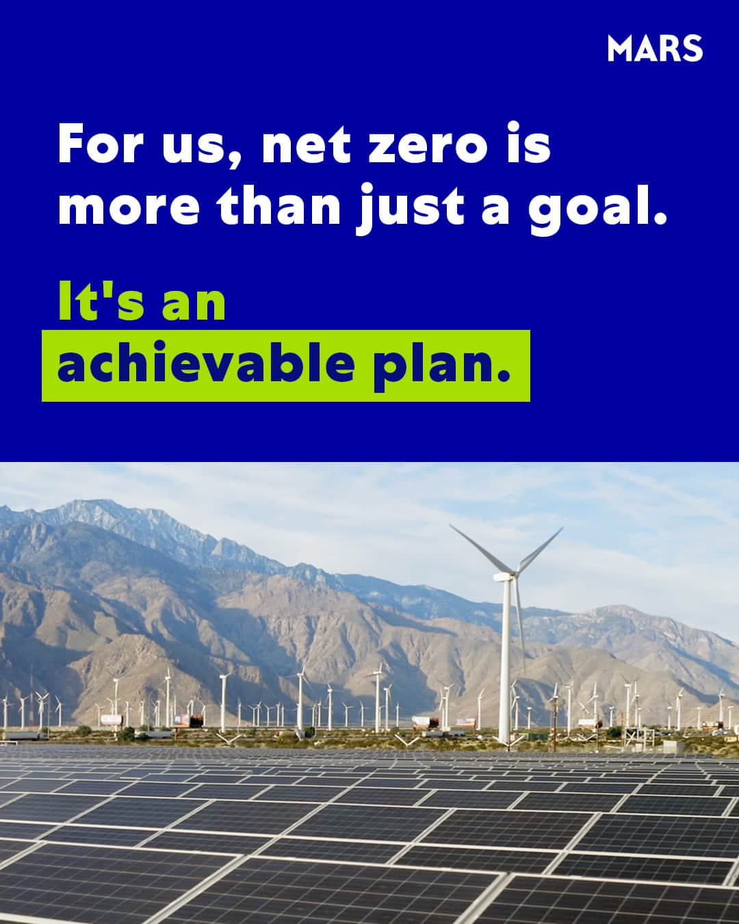 Marsさんのインスタグラム写真 - (MarsInstagram)「🌍 Industries have a monumental role in shaping the environmental narrative. And when it comes to renewable energy, their impact is electrifying! Here's a glimpse into this green transformation:   🌞 1. Solar revolution: Industries across the globe are tapping into the sun's endless energy. Yes, we source solar electricity, but we’re also harnessing new technology like sun-absorbing glass to become more efficient. And it’s important to stress: harnessing the power of the sun isn’t just within reach today, it makes financial sense.   🌊 2. Wind in their sails: Wind turbines are energy powerhouses, and ours are about to power 100% of our U.S.-based veterinary hospitals. Clever companies are riding the wind to reduce their carbon footprint and boost green energy output.   🌱 3. Optimizing efficiency + reducing usage: It’s not always about coming up with alternatives - it’s about conservation. In some of our factories, we’re reusing waste heat, looking at minimum energy outputs and optimizing procedures to minimize energy use.   🌏 4. Geothermal giants: Delving deep into the Earth's crust, industries are utilizing the planet's inherent heat. It's a constant and reliable source, and we’re investing in this underground treasure.   The takeaway? When industries tap into renewable energy, they're not just powering their operations — they're empowering a brighter, cleaner future for us all. Check out our Net Zero Roadmap to dive into our plans to be a net zero company across the globe by 2050 at  bit.ly/3PECDw9. 🌱🔋🌍」9月29日 21時00分 - marsglobal