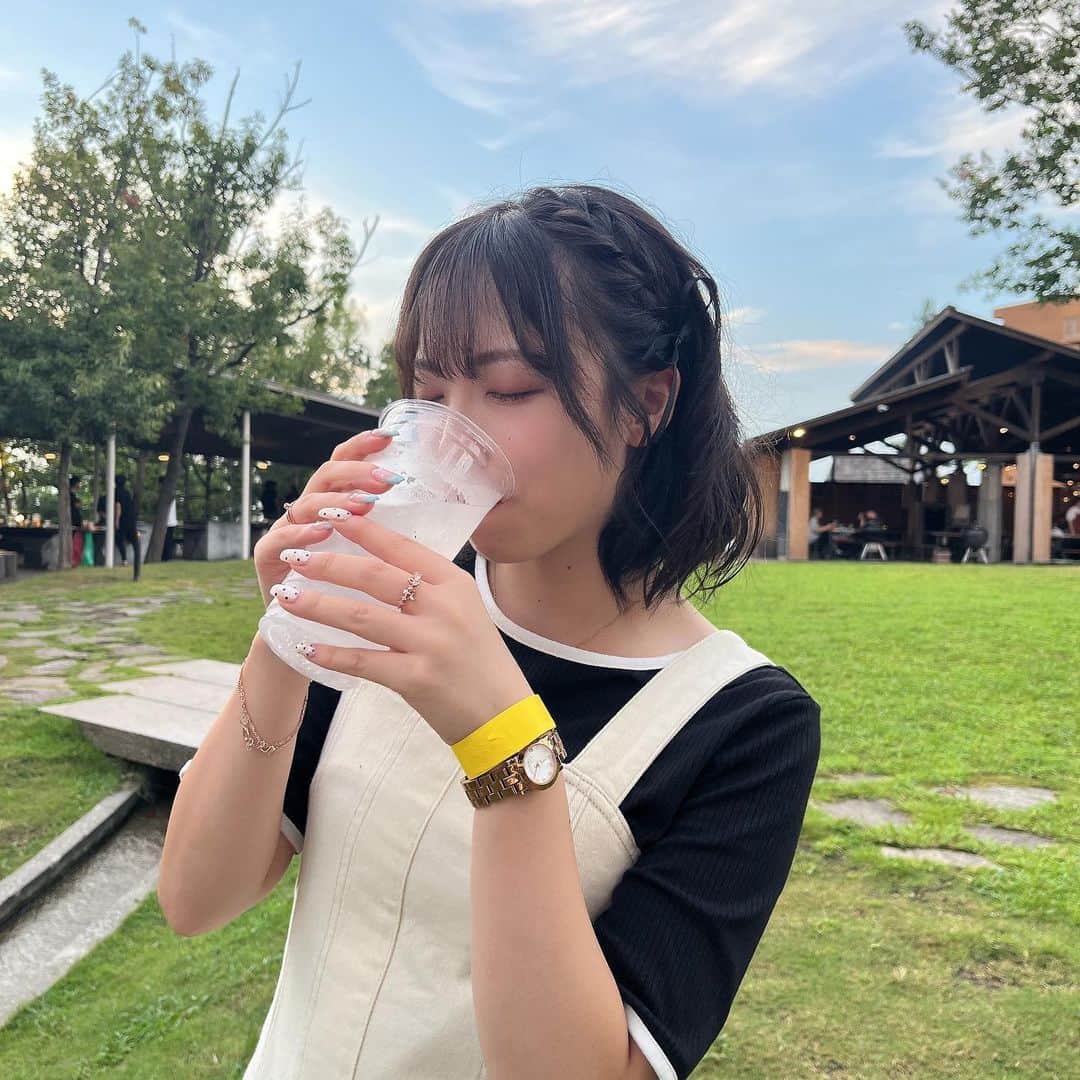 横川夢衣のインスタグラム：「🍺  乾杯！！！！！ 関ガール合宿楽しかったなぁ☺︎  .」