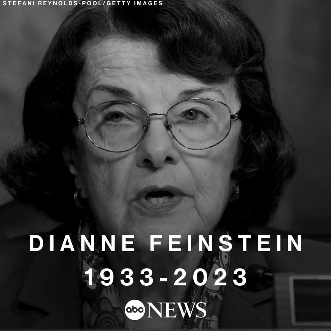 ABC Newsのインスタグラム：「BREAKING: California Sen. Dianne Feinstein, the longest-serving female senator in U.S. history, has died. She was 90.   Read more about her legacy at the link in bio.」