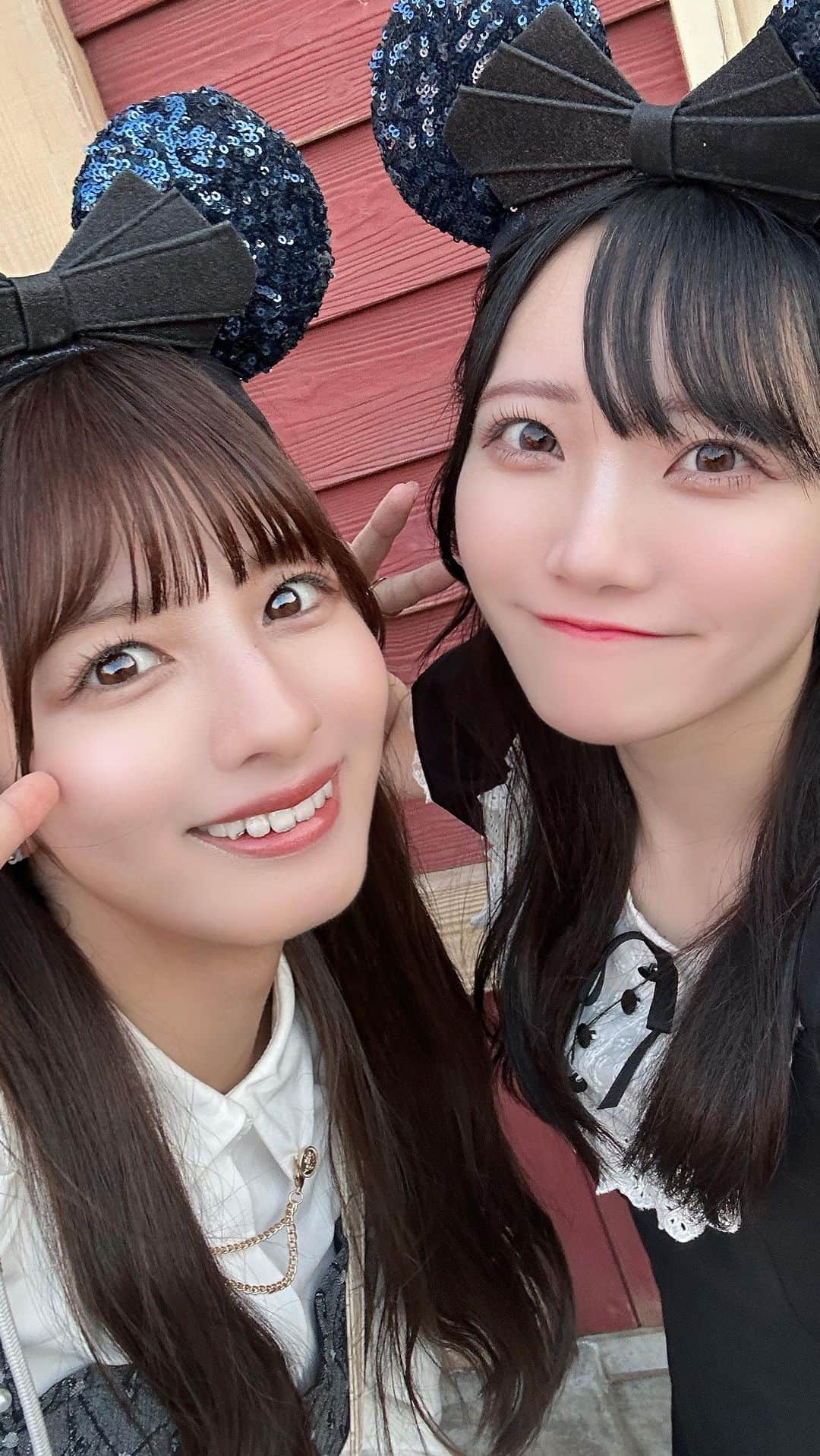 のインスタグラム：「なっちゃんと遊んだよ〜🍒🐹🤍 ハッピー❣❣  #ディズニーシー」
