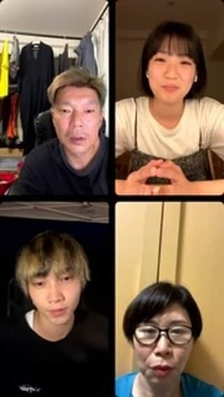 横尾初喜のインスタグラム：「主演 遠藤健慎 塩田みう 脚本 藤井香織  4人でお届けしました！ 映画「こん、こん。」 の話！」