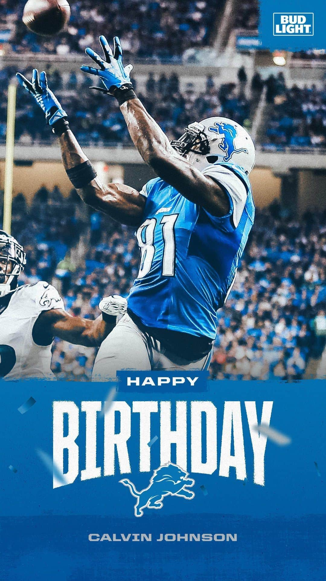 カルビン・ジョンソンのインスタグラム：「Happy birthday, @megatron! 🥳🏈」