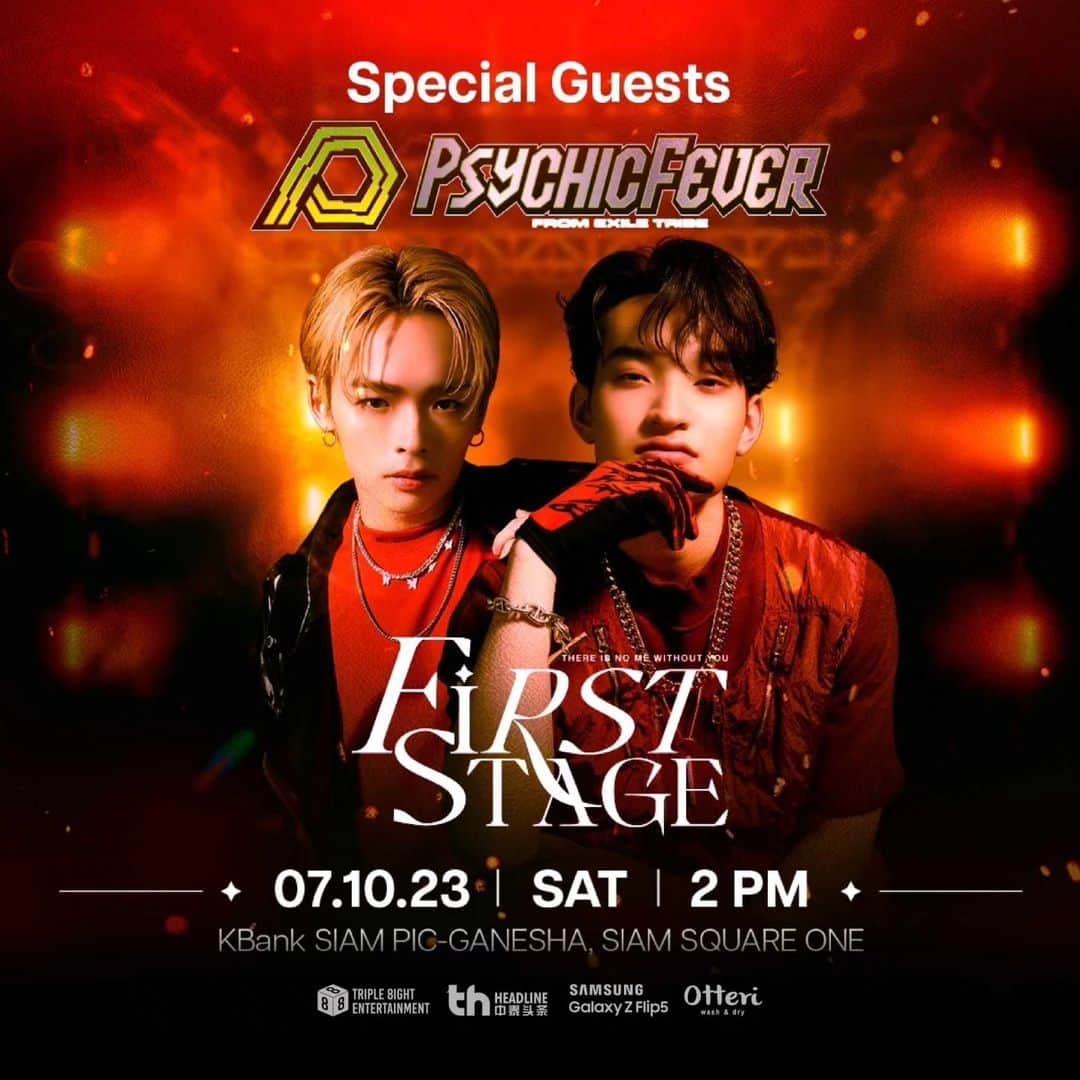 PSYCHIC FEVERさんのインスタグラム写真 - (PSYCHIC FEVERInstagram)「🚨 #FirstStage Special Guest Alert 🚨 We are proudly announce that our beloved friends🔥RYOGA and 🔥REN from Psychic Fever @psyfe_official will be joining us on 7 OCTOBER 2023! Don’t Miss Out! 💥  Ticket Available 🎫 www.firstchalongrat.com  #First_Chalongrat #PSYCHICFEVER」9月29日 22時41分 - psyfe_official