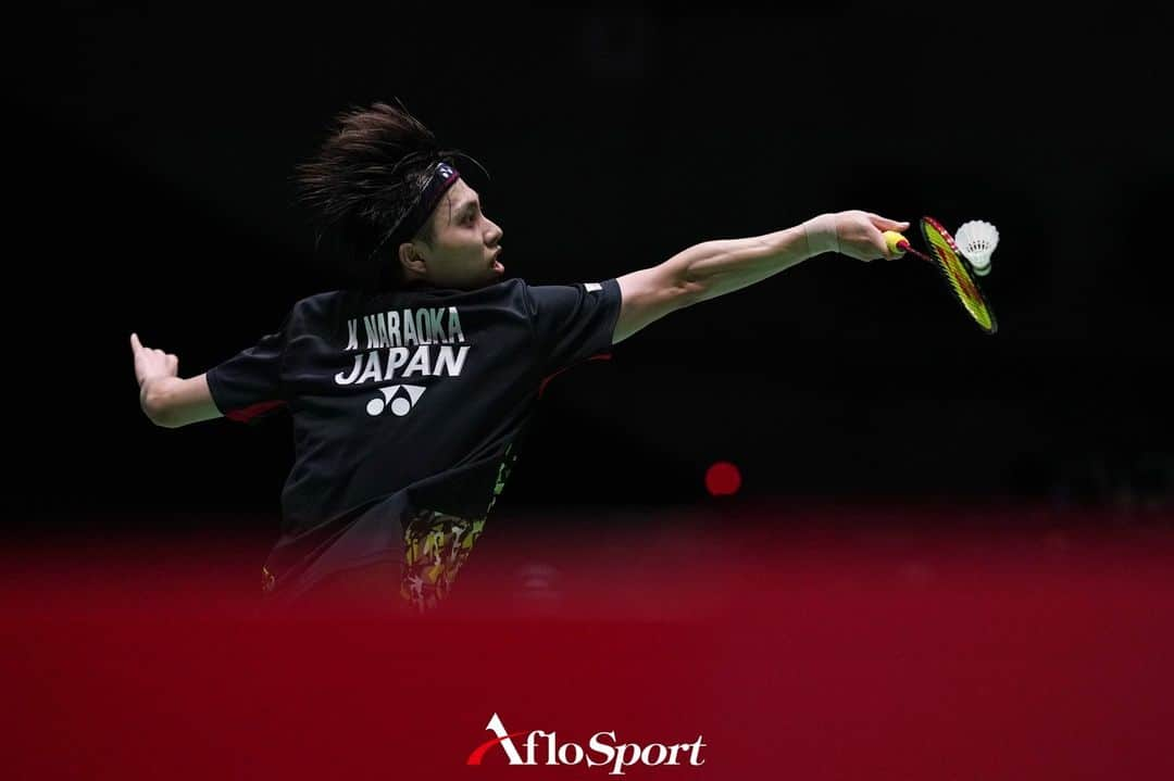 アフロスポーツのインスタグラム：「奈良岡功大/Kodai Naraoka (JPN),  JULY 28, 2023 - Badminton :  Daihatsu Japan Open 2023  Men's Singles Quarter Final  at Yoyogi 1st Gymnasium, Tokyo, Japan.  Photo: @naoki_photography.aflosport  #sportphoto #sportphotography #スポーツ写真」