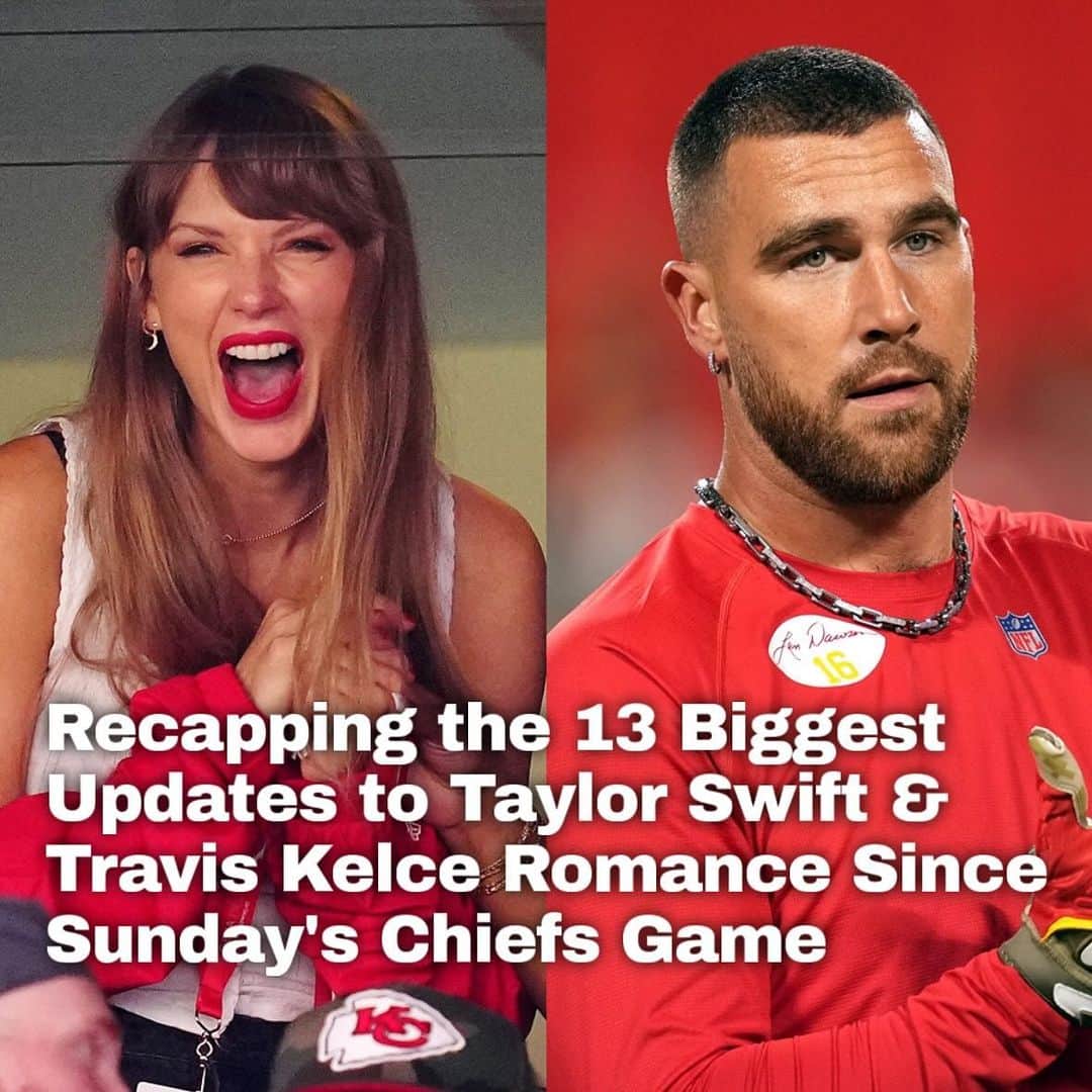 Just Jaredさんのインスタグラム写真 - (Just JaredInstagram)「So much has happened since Taylor Swift was first spotted at Travis Kelce's football game on Sunday and we've recapped the 13 biggest updates that we've learned since then, including some details you probably missed. Head to the LINK IN BIO for everything you need to know! #TaylorSwift #TravisKelce Photos: Getty」9月30日 9時28分 - justjared