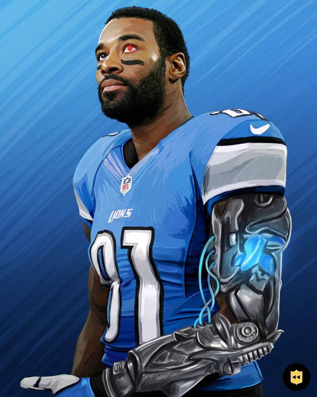 カルビン・ジョンソンのインスタグラム：「Could @megatron still play today? 🤖」