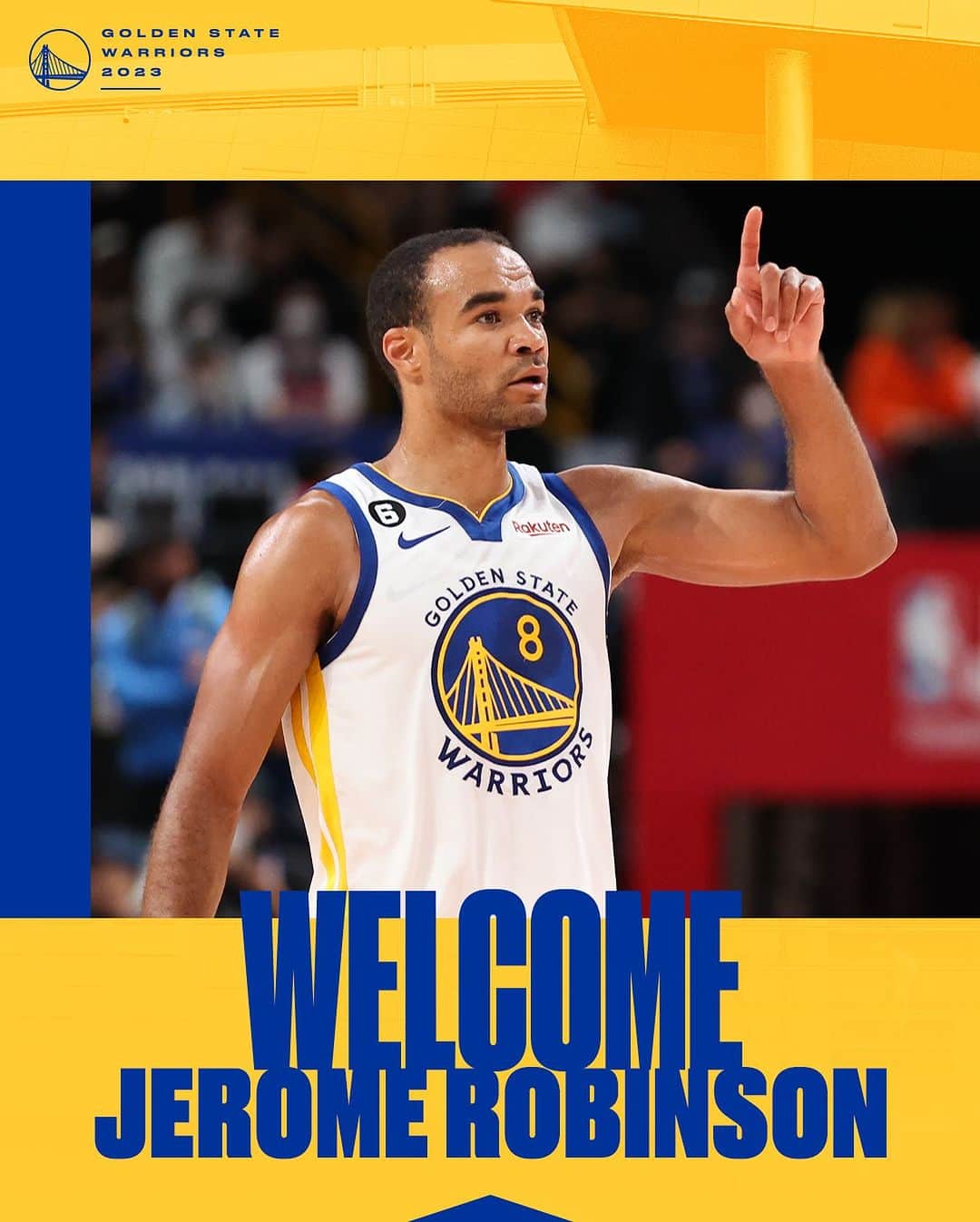 ゴールデンステート・ウォリアーズのインスタグラム：「From the Sea Dubs to #DubNation  The Warriors have signed Jerome Robinson to a two-way contract.」