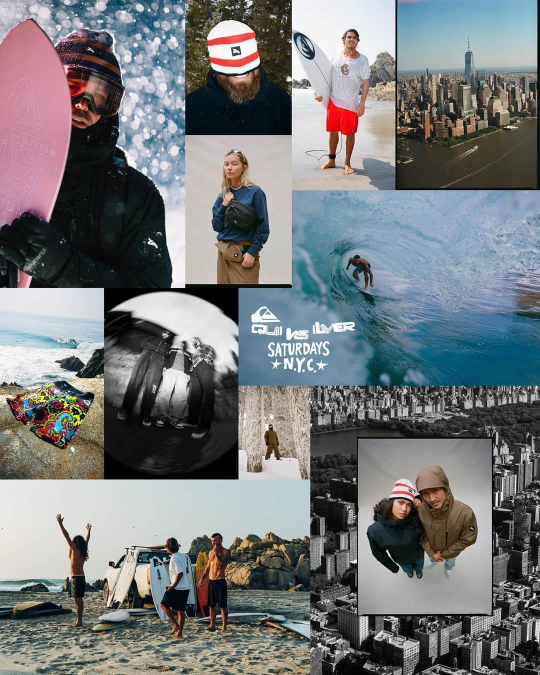 サタデーズのインスタグラム：「Quiksilver & Saturdays NYC  Available next Tuesday, October 3rd.」