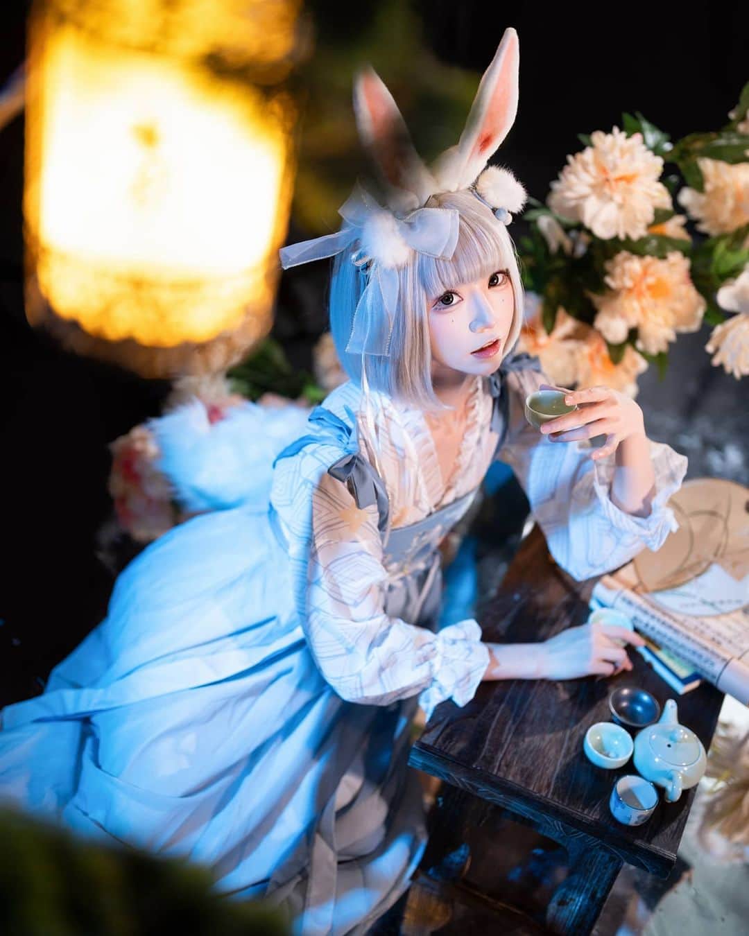 綺太郎のインスタグラム：「🐇🌕」