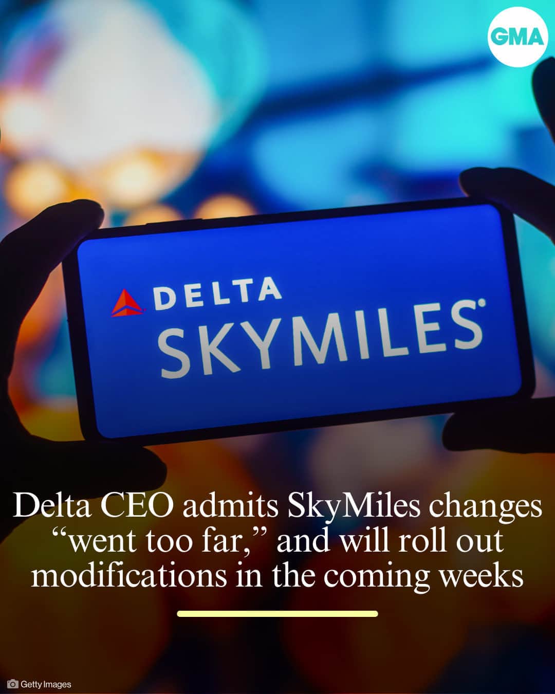 Good Morning Americaさんのインスタグラム写真 - (Good Morning AmericaInstagram)「Following widespread public backlash from loyal #Delta travelers when the airline announced it would be "simplifying its SkyMiles Program," making changes to Medallion Status earnings and lounge access, the CEO admitted "we probably went too far -- too fast."  Read more at our link in bio.」9月30日 3時05分 - goodmorningamerica