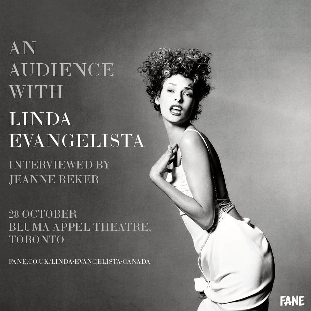 リンダ・エヴァンジェリスタのインスタグラム：「I’m thrilled to be in conversation with the legendary Jeanne Beker on October 28th at Bluma Appel Theater in Toronto, where we will discuss the book “Linda Evangelista Photographed by Steven Meisel”, which chronicles over 30s years of fashion, friendship and collaboration. Hope to see you there! Tickets on sale now!  @thejeannebeker」