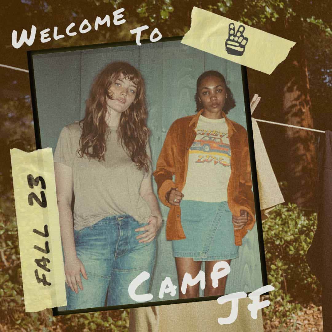 のインスタグラム：「welcome to camp jf — fall for our newest styles now at the link in our bio! ✌️🍂」