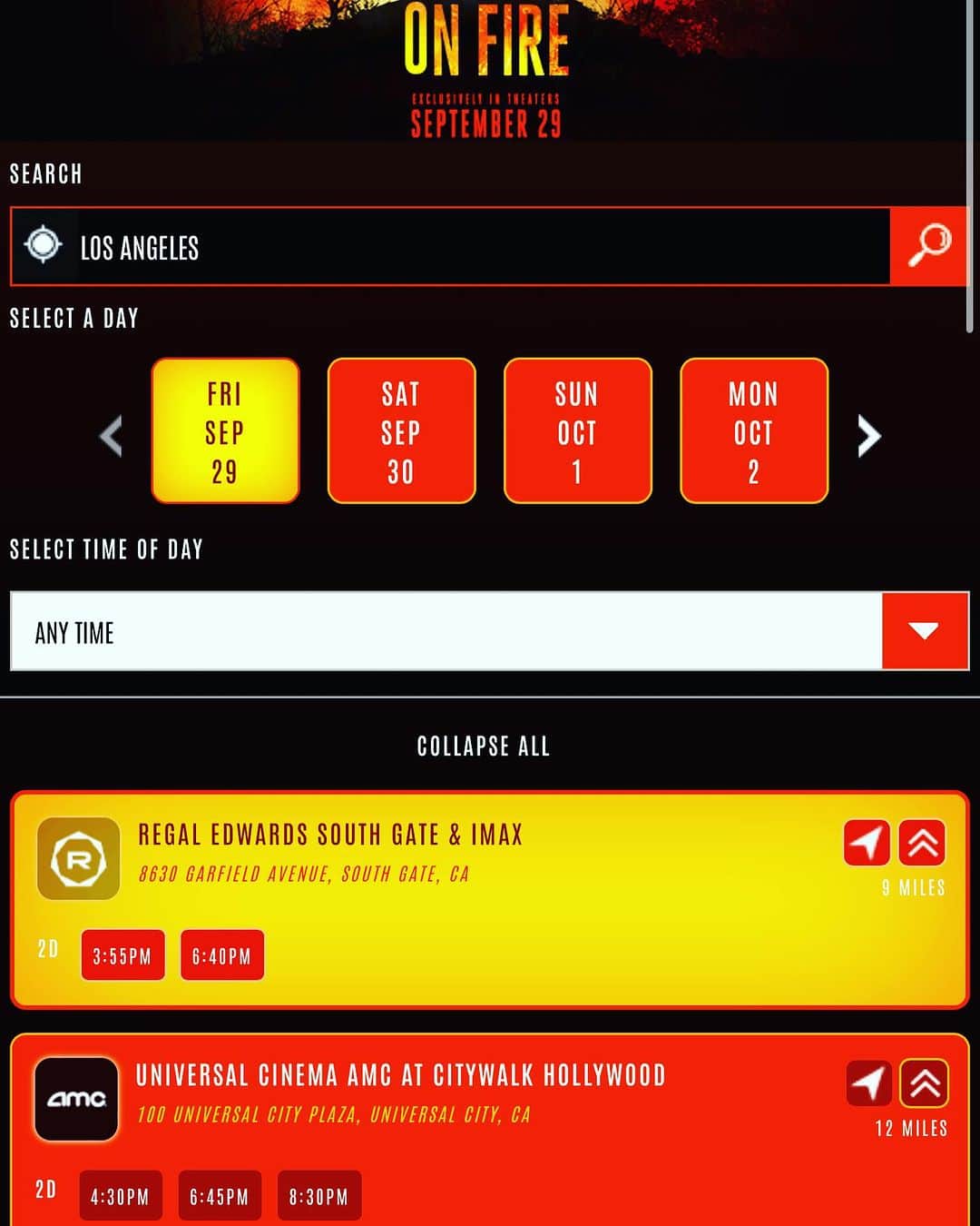 ピーター・ファシネリのインスタグラム：「ON FIRE OPENS THEATRICAL NATIONWIDE AND IN CANADA TODAY!  Go to onfiremovie.com  and type in your city to see where it’s playing near you! 🔥🔥🔥」