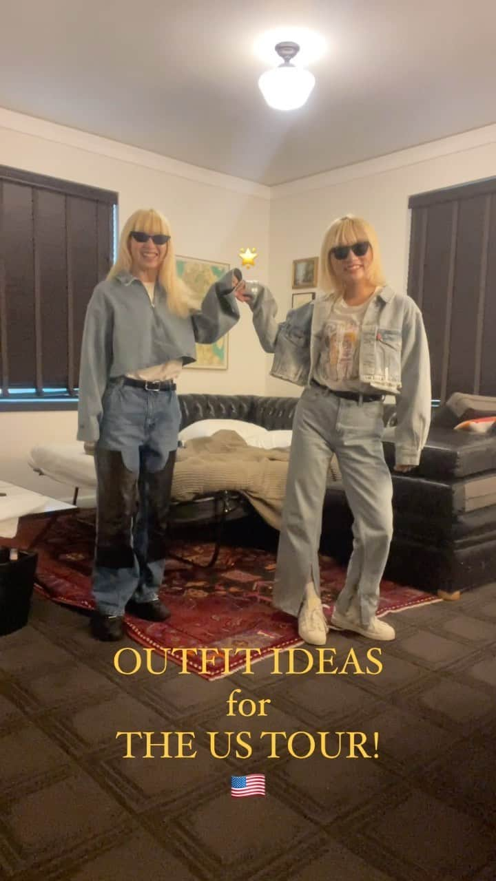 ユウキのインスタグラム：「OUTFIT IDEAS FOR THE US TOUR🇺🇸! ツアー中はユウキとユナ同じ部屋🙂🙂 都市によって全然気温がちがうアメリカを 快適&お洒落に横断するファッションだよ！ アメリカツアーを予定してる人は参考にしてね（？）🪿✊🏻  #ootd #fashionreels #cordinate #outfitoftheday」