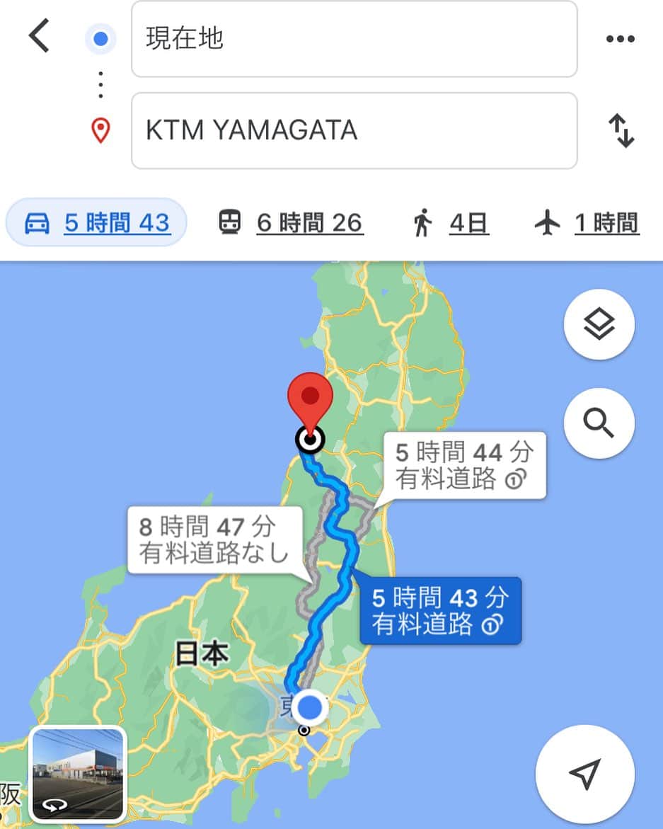 小川裕之のインスタグラム：「今日は移動日！夕方ごろにはKTM山形さんに到着予定でちょっとだけ店舗の撮影予定。撮影終わったら暇してると思うので、是非遊びに来てね！明日来れない人は今日ステッカーゲットしに来てください👊  #OGAチャンネル #KTM山形」