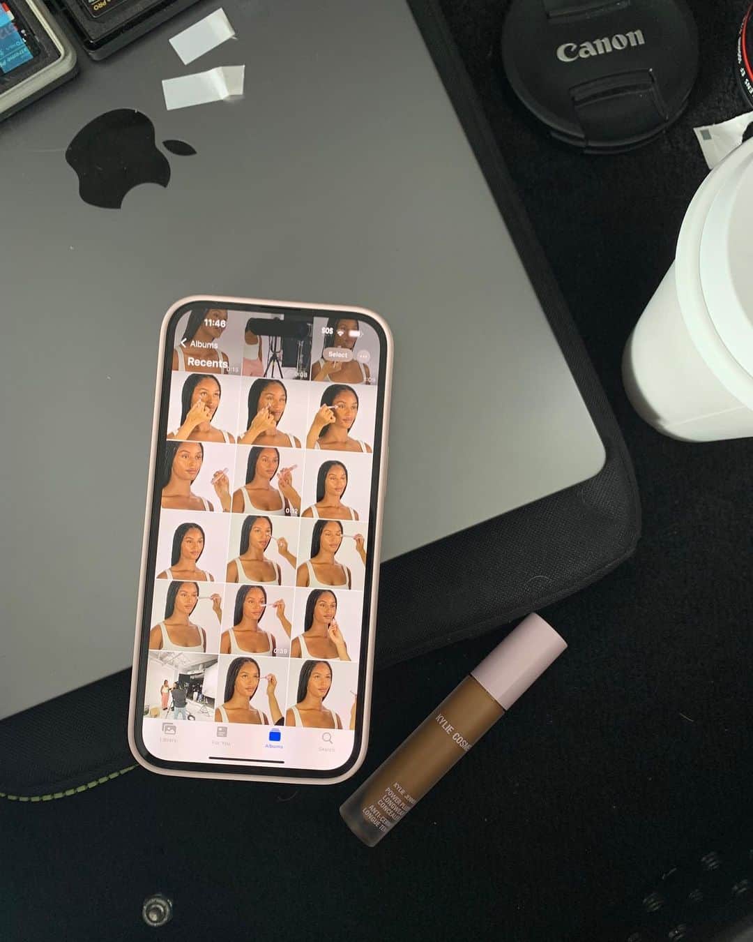 Kylie Cosmeticsさんのインスタグラム写真 - (Kylie CosmeticsInstagram)「a peek into our camera roll 👀📷️ power plush longwear concealer is available now in 40 shades! Coming to @ultabeauty Oct 8 🤍」9月30日 7時21分 - kyliecosmetics